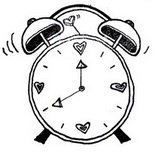 SALE NIEUW GROTE cling stempel Delightful Moments Love Clock van Unity Stamp