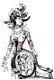 SALE NIEUW cling stempel Derby Victorian Girl van Deep Red - 1 - Thumbnail