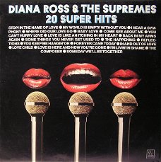 Diana Ross & The Supremes  ‎– 20 Super Hits  _ Motown Vinyl LP  Soul R&B