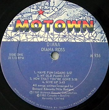 Diana Ross ‎– Diana _ Motown Vinyl LP Soul R&B/Disco - 2