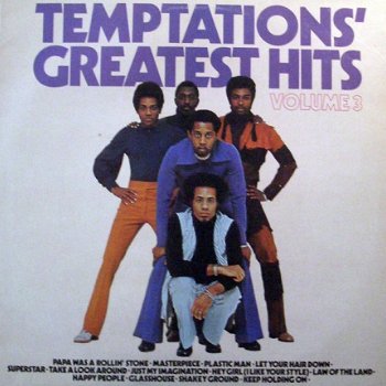 Temptations ‎– Greatest Hits Volume 3 - Motown Vinyl LP Soul R&B PETE FELLEMAN - 1