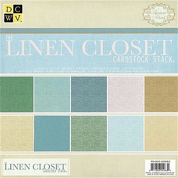 NIEUW Linen Closet Cardstock Stack 12 Inch Paper Pad van DCWV - 1