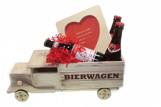 Liefdes cadeau met Bier met tekst etiket - 3