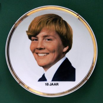 Bord Willem-Alexander 18 jaar - 1