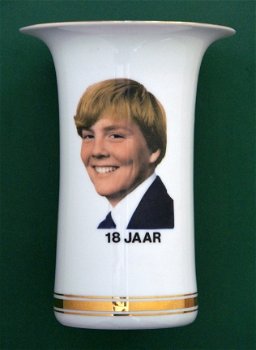 Bloemenvaas Willem-Alexander 18 jaar - 1