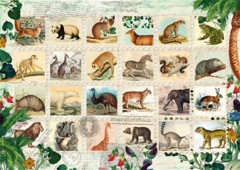 Schmidt - Wildlife Stamp Collection - 1000 Stukjes Nieuw - 1