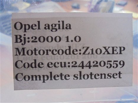 Opel Agila 1.0 12V 2000/2007 Complete Slotenset - 3