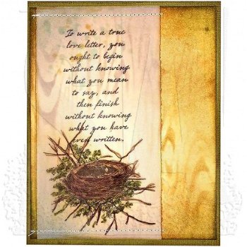 SALE TIM HOLTZ cling stempel Nature Walk Black Love Script - 2