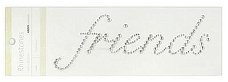 SALE NIEUW Self-adhesive Rhinestones Word Friends van Kaisercraft