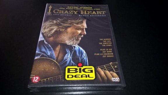 Crazy heart dvd nieuw en geseald met jeff bridges - nr. 1