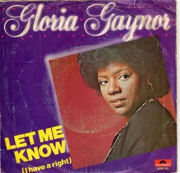 Gloria Gaynor ‎: Let Me Know (1979) - 0