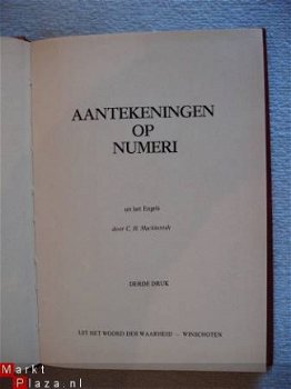 Aantekeningen op Numeri C H Mackintosh - 2