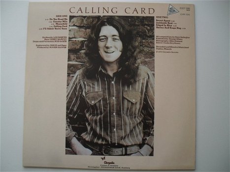 LP - Rory GALLAGHER - Calling Card - 2