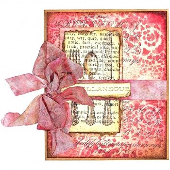 SALE NIEUW TIM HOLTZ GROTE cling stempel sheet Marble & Doily. - 2