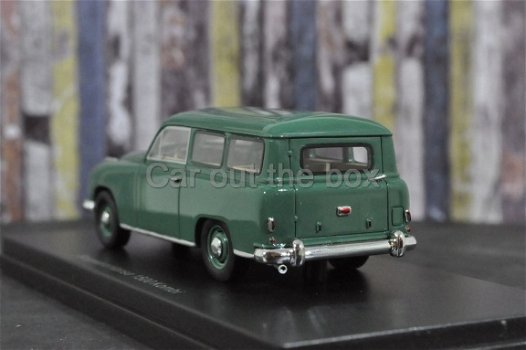 Borgward Hansa 1500 kombi groen 1:43 Bos - 3