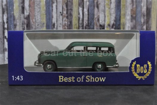 Borgward Hansa 1500 kombi groen 1:43 Bos - 4