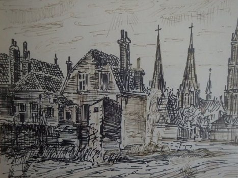 afbraak Huizen Delft - Arie Westmaas 1904-1985 - 3