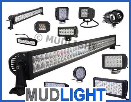 MUDLIGHT Heavy duty led light bar / verstraler, Cree xm-l2 20 watt 20W 2100 lumen. - 2