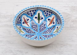 Tapasschaaltje Turquiose blue fine 10 cm