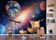 Universe VLIESbehang XL, Ruimtevaart fotobehang, Planeten behang *Muurdeco4kids - 1 - Thumbnail