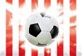 Voetbal fotobehang blauw, diverse afmetingen *Muurdeco4kids - 4 - Thumbnail