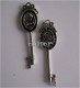 bedeltje/charm sleutel : sleutel kroon - 58x17 mm - 1 - Thumbnail
