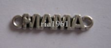 bedeltje/charm overig : mama - 28x6 mm