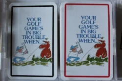 Your Golf Game's In Big Trouble When... - 2 stuks speelkaarten