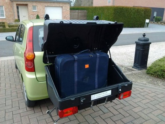 TOWBOX v1 trekhaakkoffer bagage op de trekhaak! Bespaar 14% brandstof! - Afbeelding 2