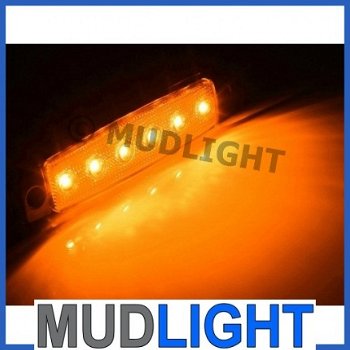 MUDLIGHT LED markeringsverlichting, zijmarkering, oranje / ambergeel. - 2