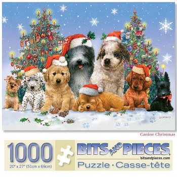 Bits and Pieces - Canine Christmas - 1000 Stukjes - 2