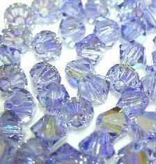 Swarovski 5301 Light Tanzanite AB 4mm 10 Stuk LIMITED. - 1