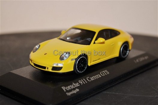 Porsche 911 (997 II) Carrera GTS geel 1:43 Minichamps - 1