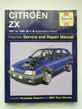 [2002] Citroen ZX 1991 to 1998 Petrol, Service and Repair Manual, Haynes - 1