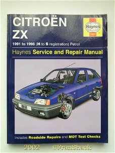 [2002] Citroen ZX 1991 to 1998 Petrol, Service and Repair Manual, Haynes