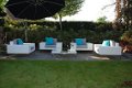 Lounge stoel lounche fauteuil set zetel tuin terras wit aanbieding. - 2 - Thumbnail