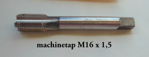 Machinetap Metrisch Fijn M 16 x 1,5 - 1