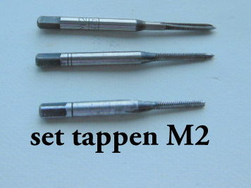 Set tappen M1,8 gebruikt. - 1