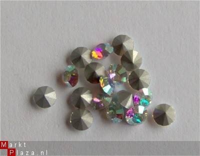 50 X Swarovski strass Punt pp6 Crystal AB nail art gel Acryl - 1