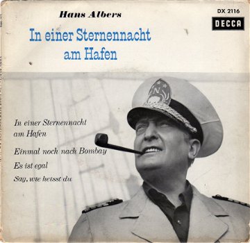 Hans Albers ‎: In Einer Sternennacht Am Hafen (1960) - 1