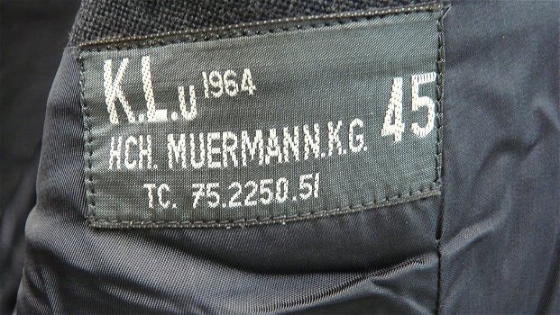 Jas Uniform DT, Tweede Luitenant, Koninklijke Luchtmacht, maat: 45, 1964.(Nr.1) - 6
