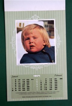 Kalender Prins Willem-Alexander Hoeve 1971 - 2