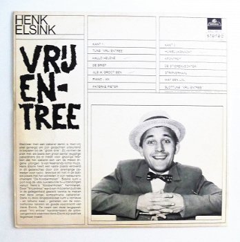 LP Cabaret: Henk Elsink - Vrij Entree (Imperial, 1968) - 2