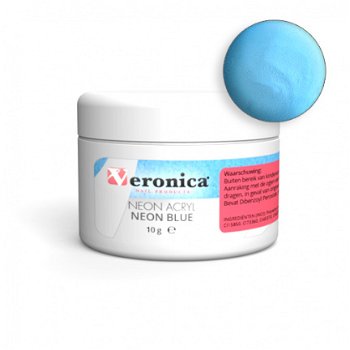 Neon acryl powder NEON BLUE, 10 gram - 1