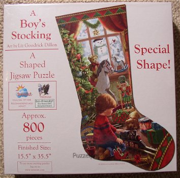 SunsOut - A Boy's Stocking - 800 Stukjes Nieuw - 2