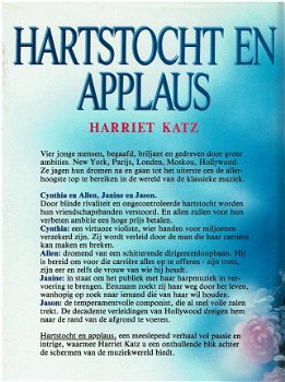 Harriet Katz - Hartstocht en applaus - 2