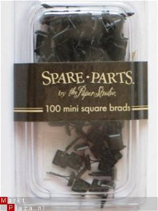 spare-parts square brads black