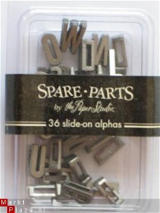 spare-parts slide on alphas antique silver