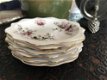 • 6 Petit Four schaaltjes lavender Rose geschubde rand ! - 7 - Thumbnail