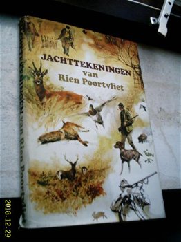 Rien Poortvliet:Jachttekeningen(uit 1983 met stofomslag). - 1